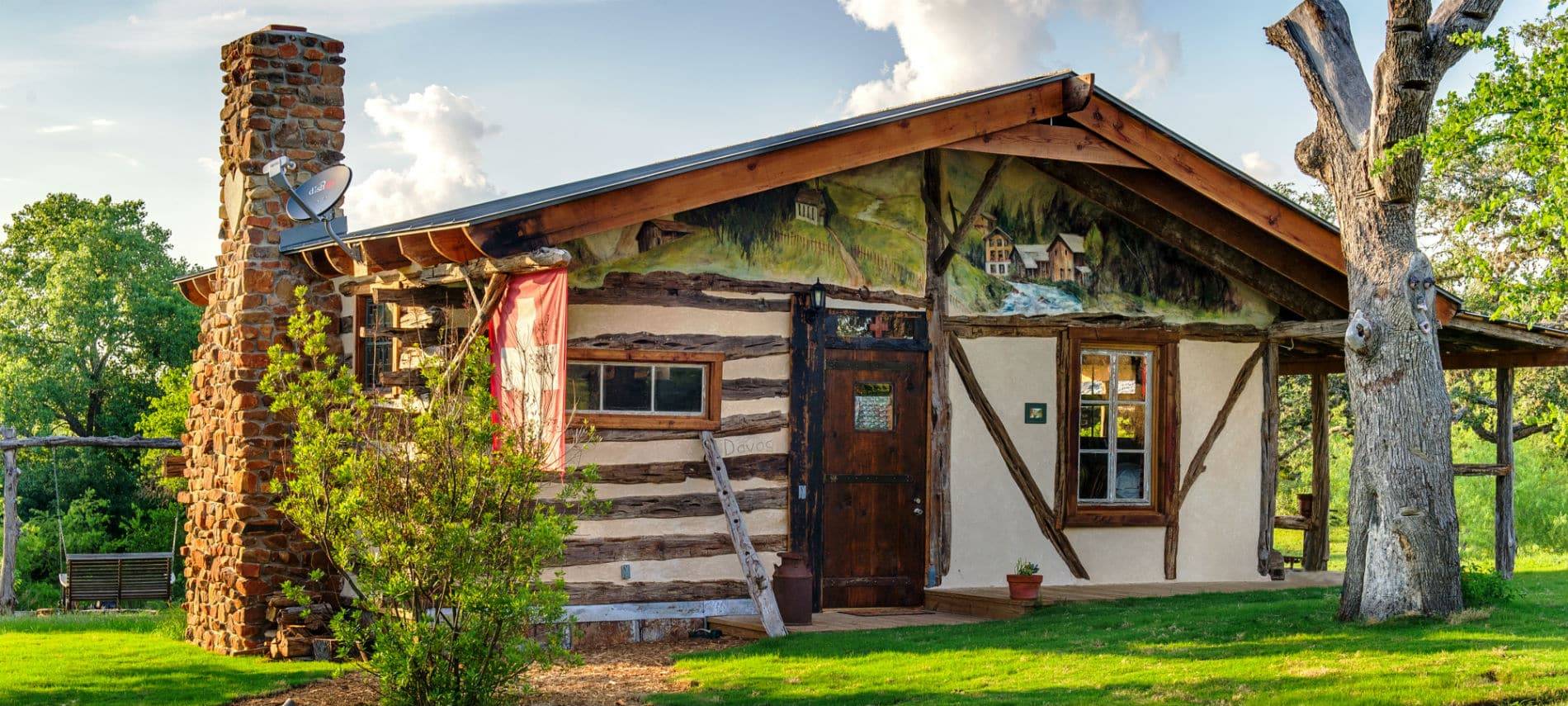 Swiss Log Cabins in Fredericksburg TexasBarons CreekSide